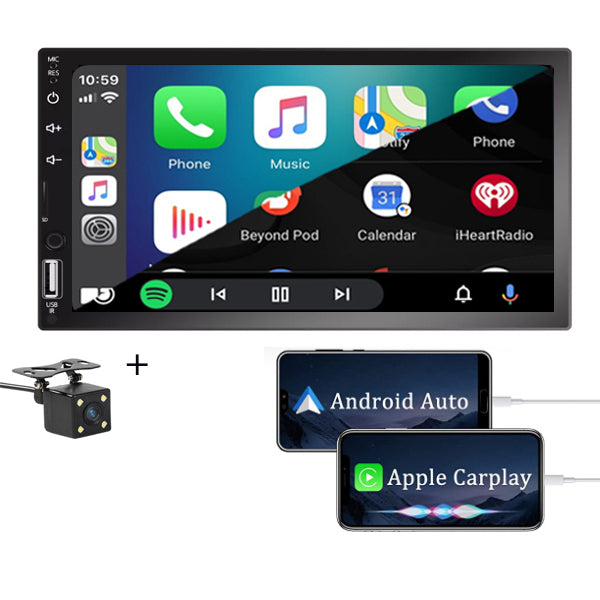 Helm Zeehaven Downtown Autoradio 2Din Universeel | Apple Carplay & Android Auto | 7' HD Touch